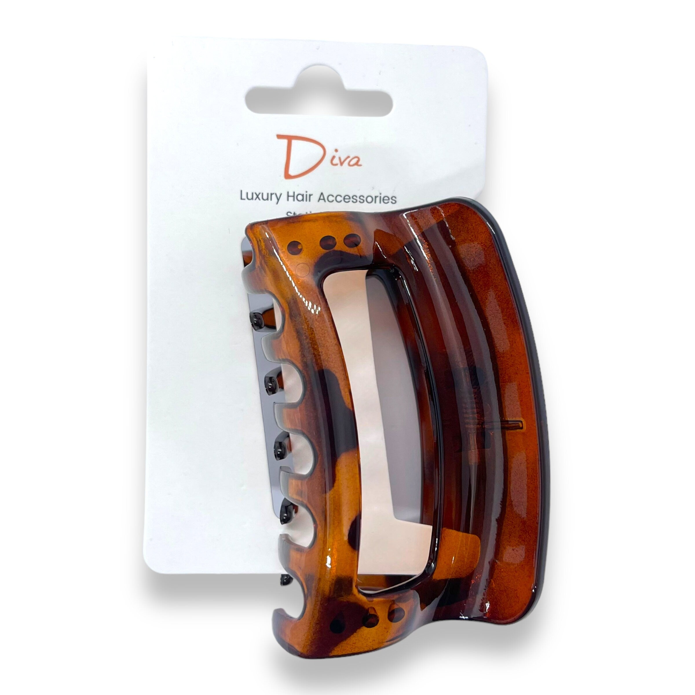 Tortoiseshell Acrylic Claw Clip | Korean Luxury Hair Accessories