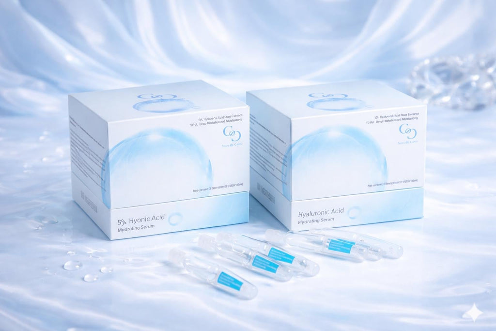 Noix de coco 5% Hyaluronic Acid Serum – 30-Day Travel Ampoules