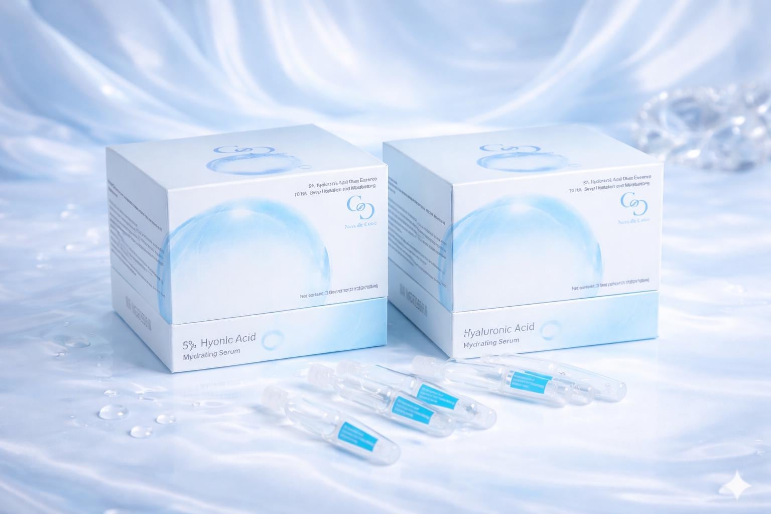 Noix de coco 5% Hyaluronic Acid Serum – 30-Day Travel Ampoules