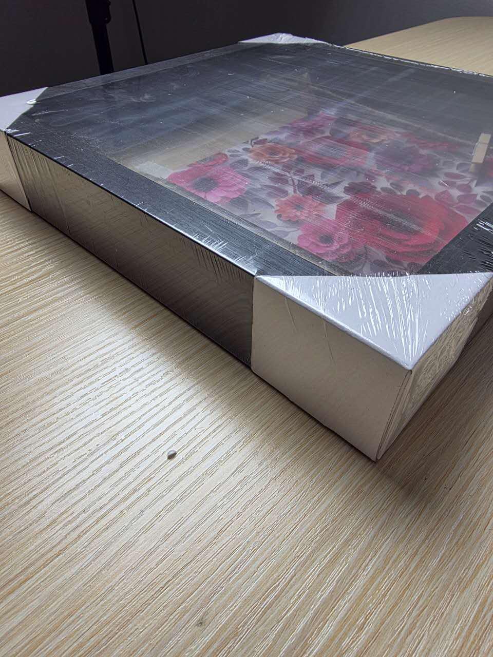 Shadow Box Frame Display Case Wooden Picture Frame with Glass, string clip for photos inside. Ideal for Wall and Tabletop