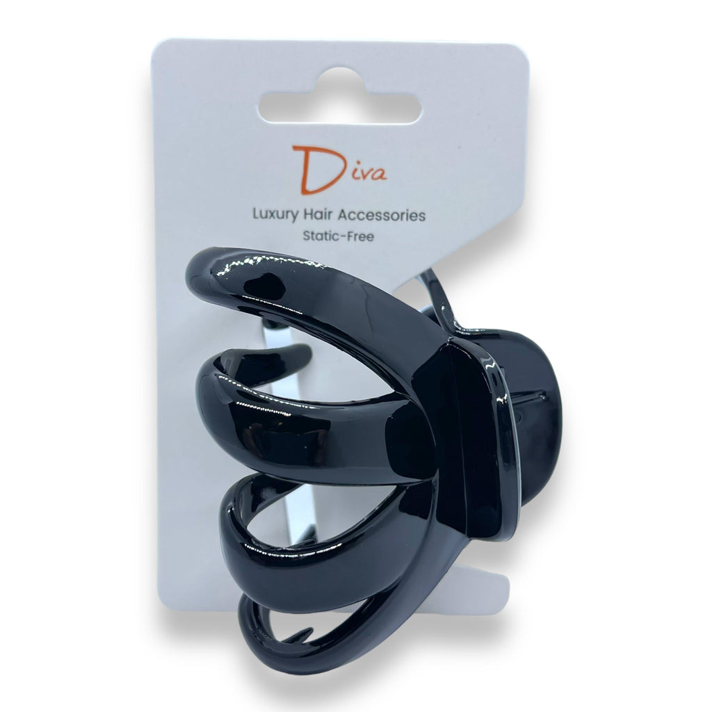 Tortoiseshell Claw Clip | Korean Luxury Hair Accessory, 11.5cm