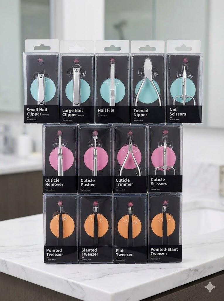 Brushed Stainless Steel Nail Clipper with File | Gift Box