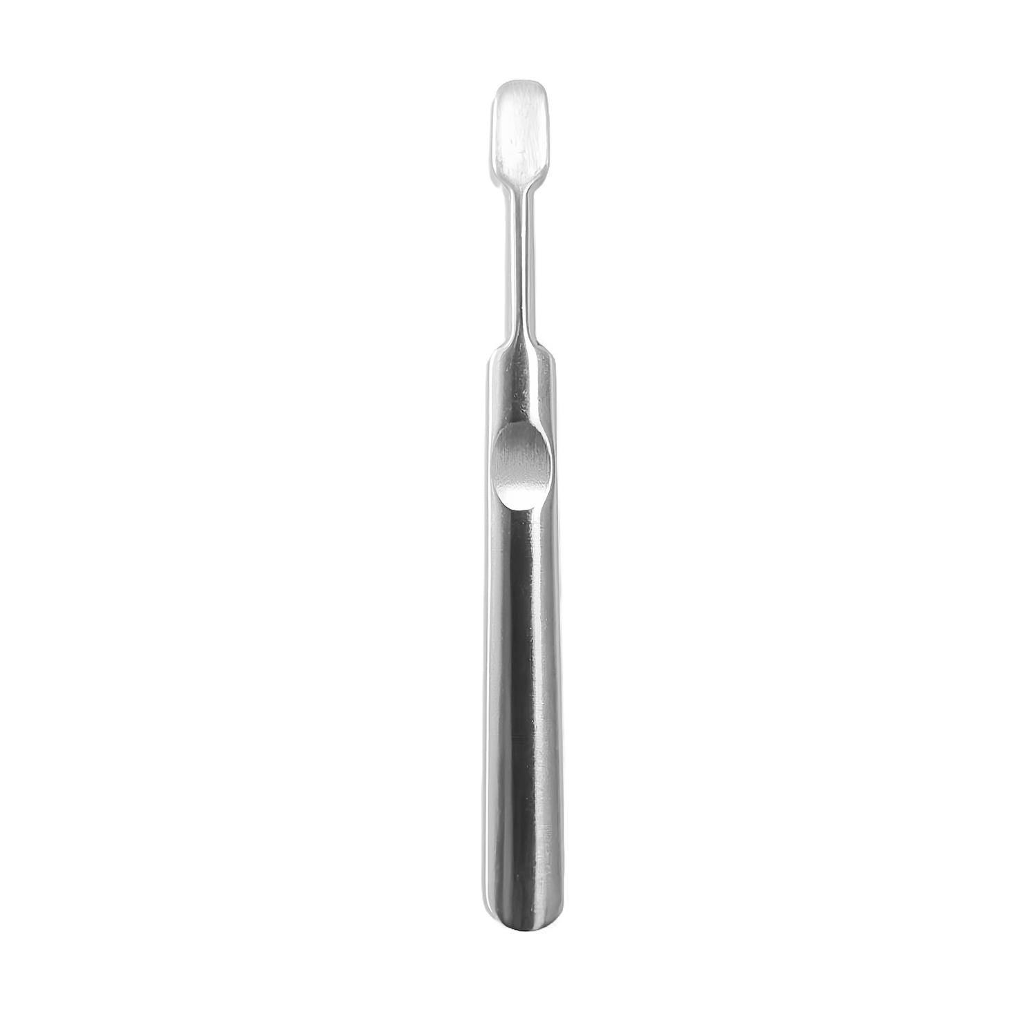 Brushed Stainless Steel Cuticle Pusher | Diva Manicure Tool