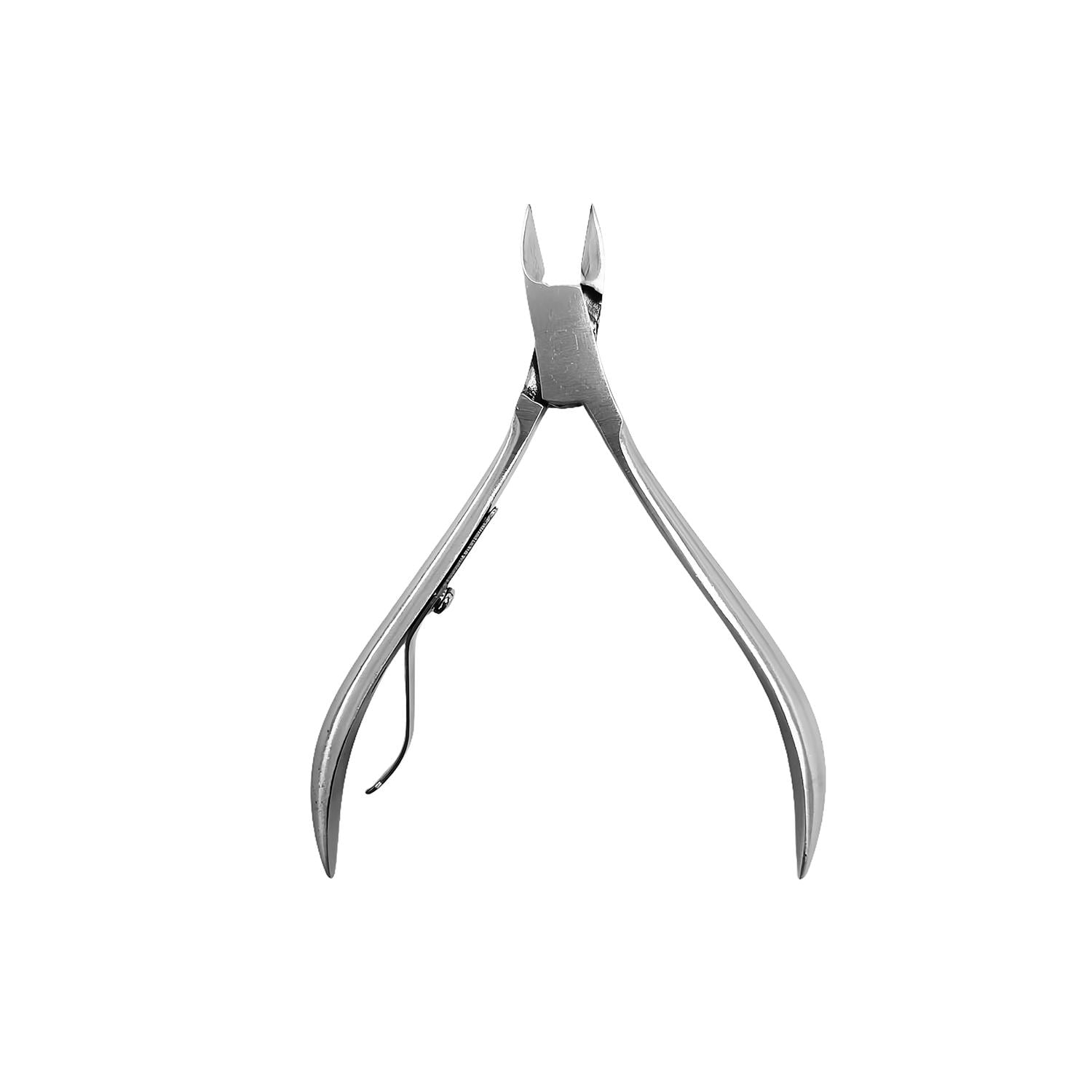 Brushed Stainless Steel Cuticle Trimmer | Sharp, Angled Tips