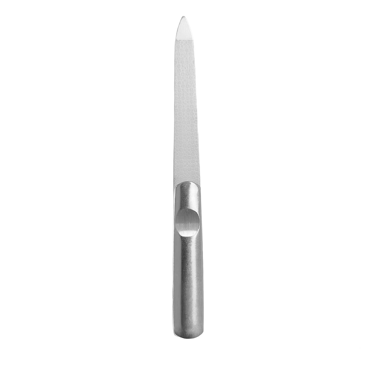 Brushed Stainless Steel Nail File | Diva Manicure Tool