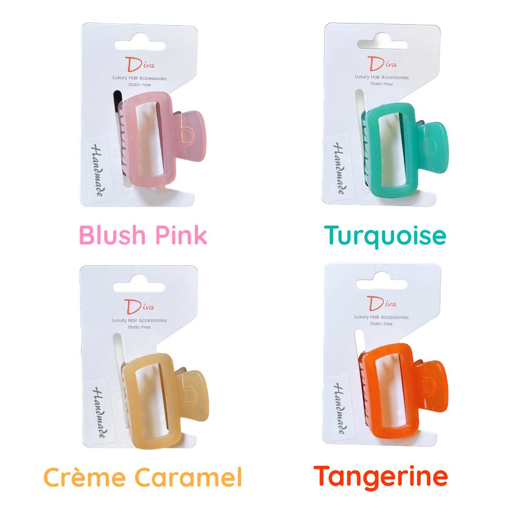 Handmade Square Claw Clip | Strong Hold, Thick Hair (5.5cm)