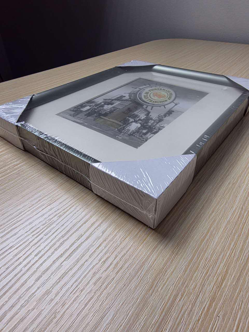 Metal Shadow Box Picture Frame with String Clips