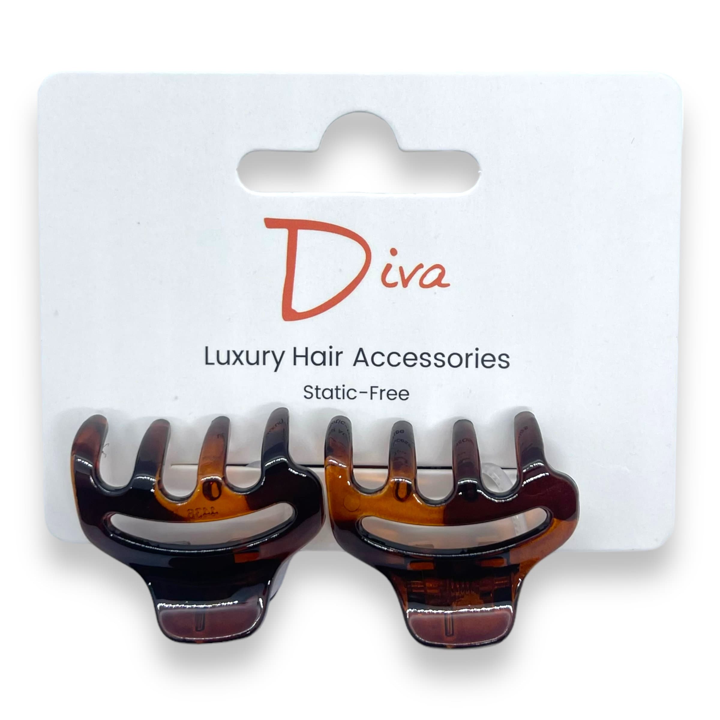 Diva Korean Claw Clips: Luxury Acrylic Hair Accessories (3cm)