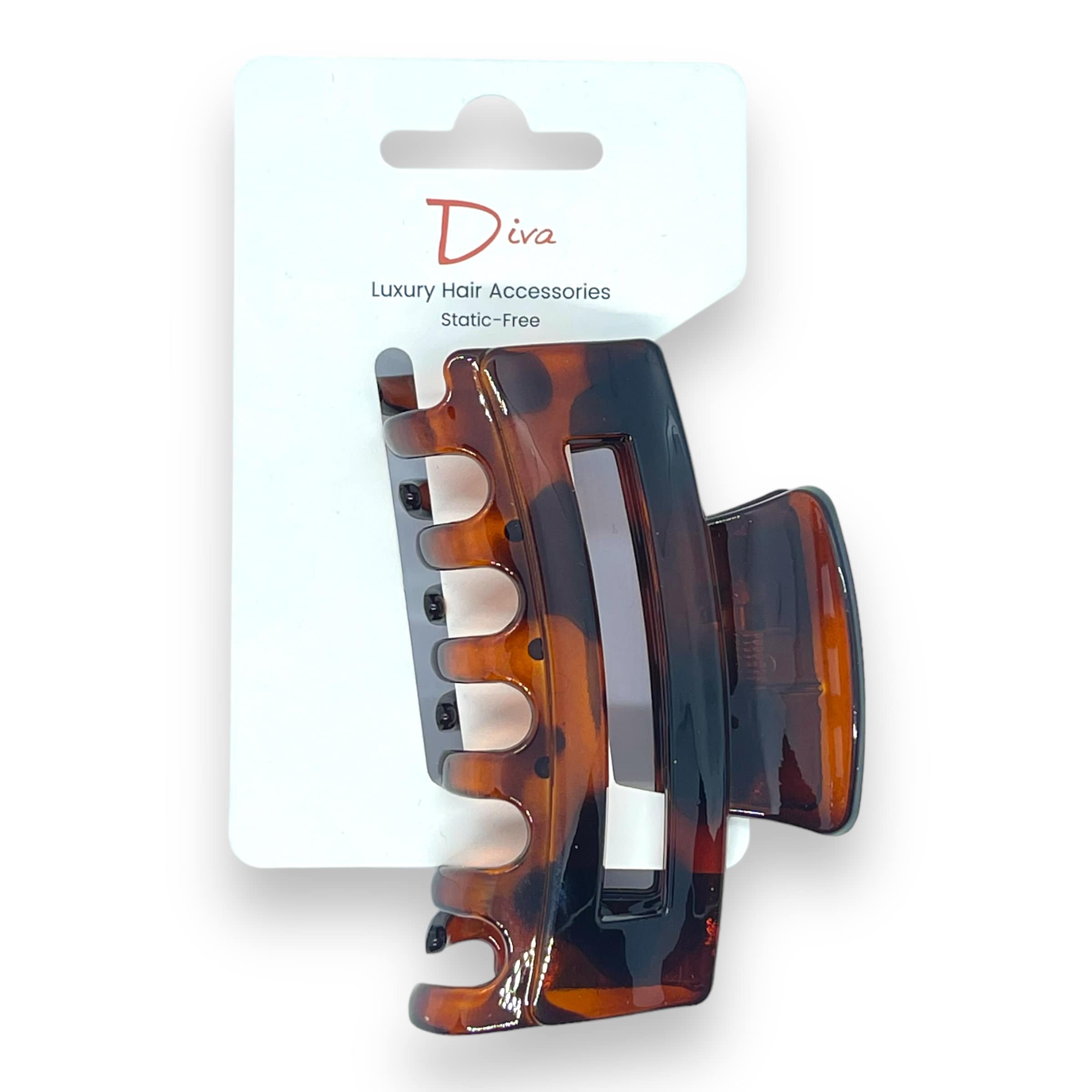 Korean Diva Claw Clip | Acrylic Tortoiseshell Hair Clip, 9cm