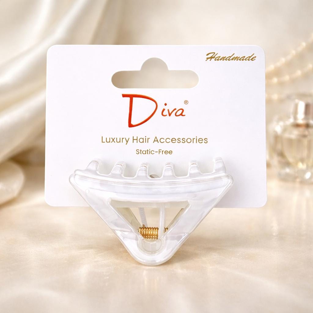 Handmade Delta Claw Clip: Luxury Hair Accessory for Thick Hair (5.5cm)