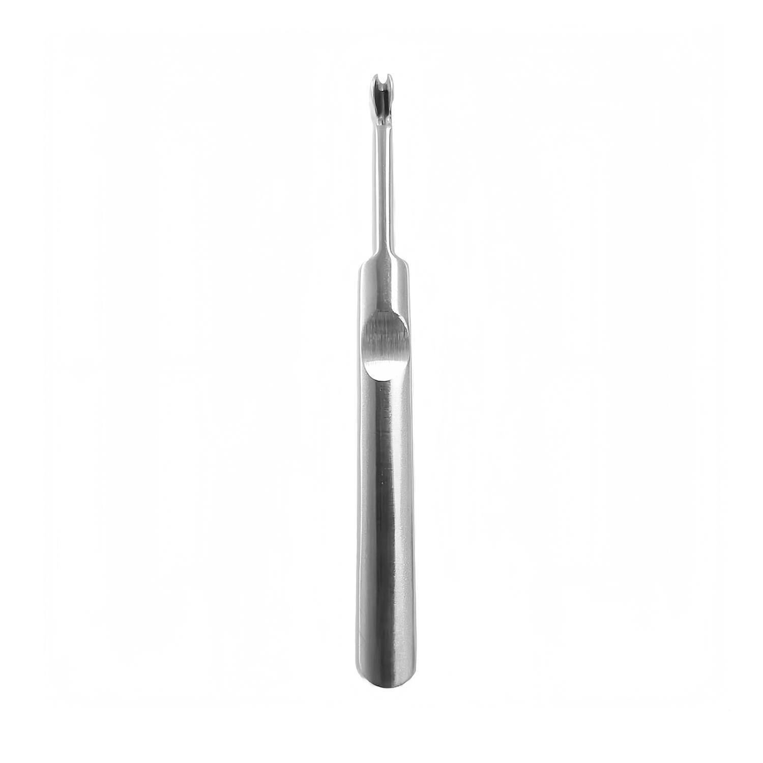 Diva Cuticle Remover: Brushed Stainless Steel Manicure Tool