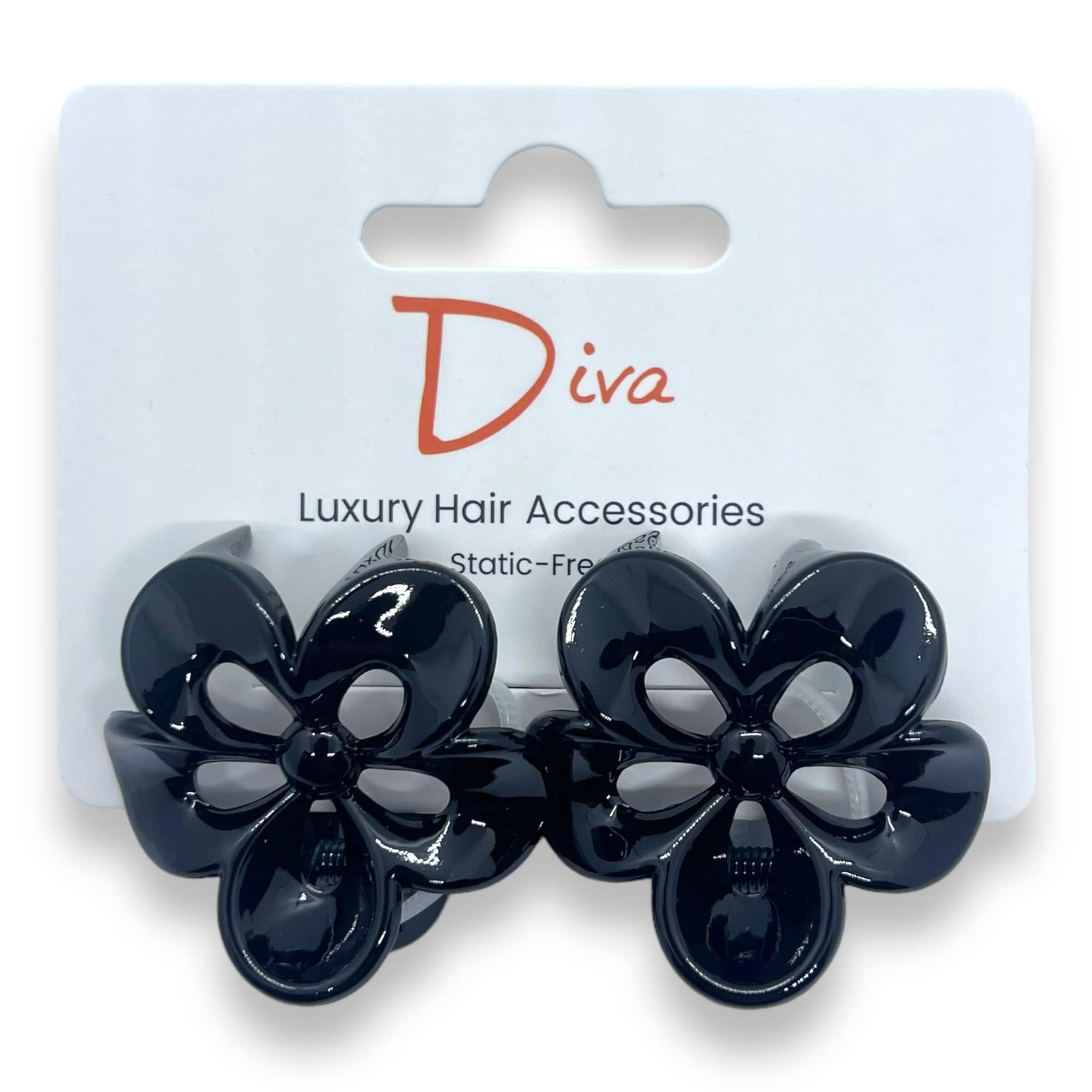 Flower Claw Clips 2-Pack | Tortoiseshell Hair Accessories
