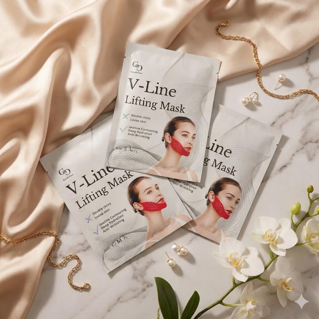 V-Line Lifting Face Mask | Jawline Contouring, Anti-Wrinkle | Korean Beauty  | Mouth Tape Alternative Jawline Shaper Sleep Mask Double Chin
