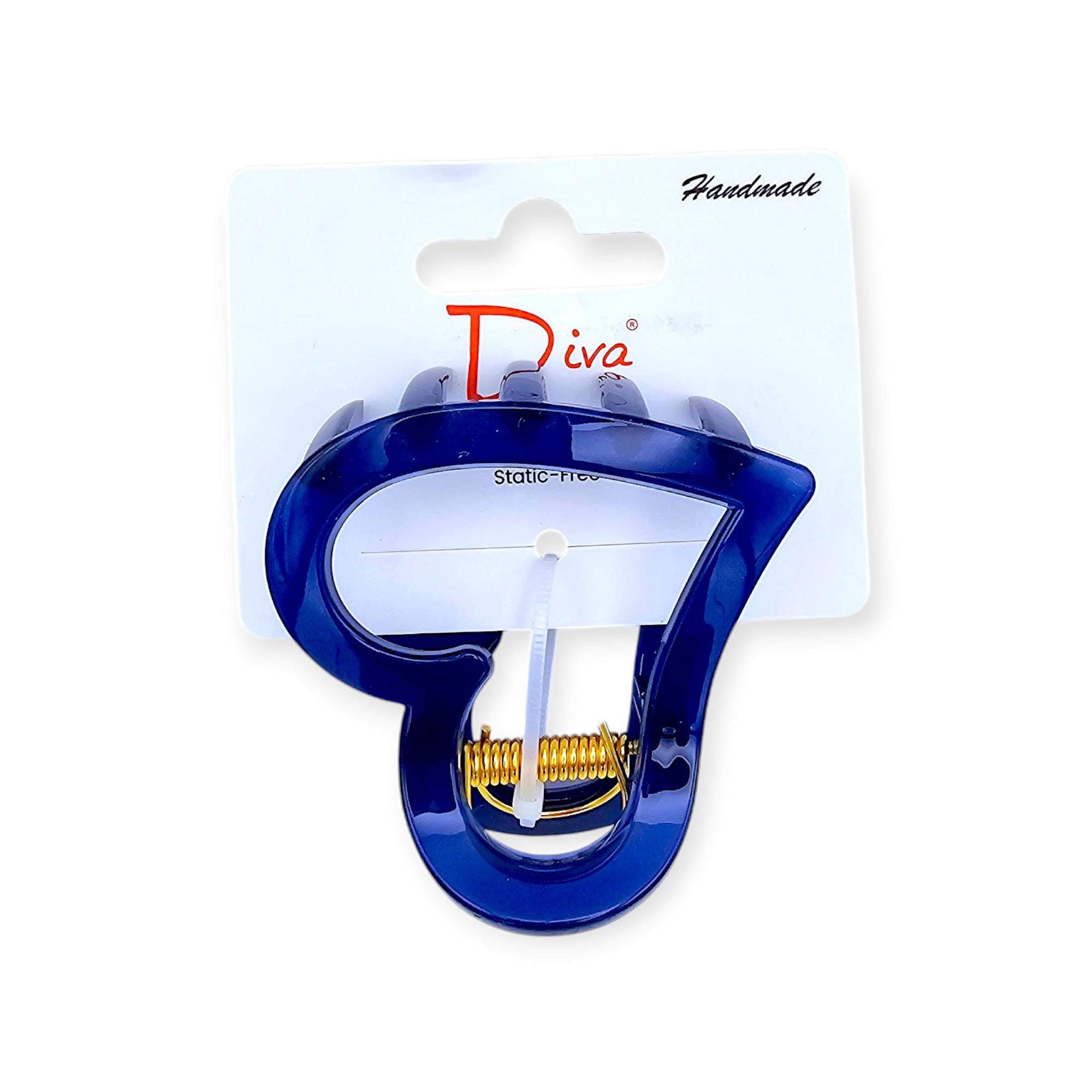 Handmade Heart Claw Clip | Static-Free Hair Accessory for Thick Hair