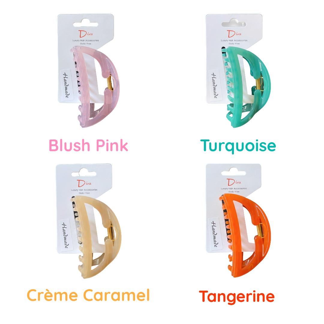 Handmade Claw Clip | 9cm Half Moon Hair Accessory