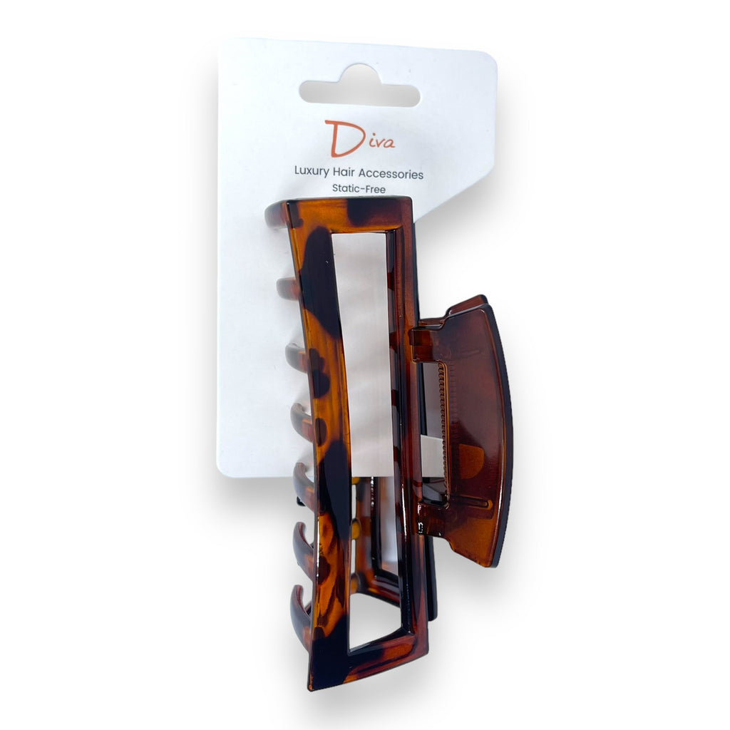 Tortoiseshell Acrylic Claw Clip | Korean Luxury Hair Accessory