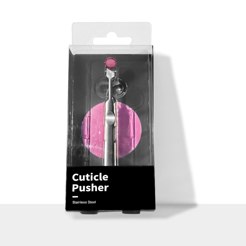 Brushed Stainless Steel Cuticle Pusher | Diva Manicure Tool