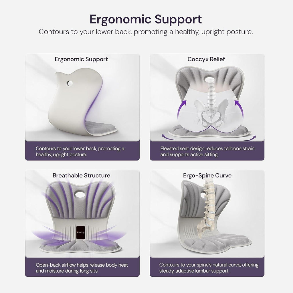 Ergonomic Posture Corrector Chair: Lumbar Support for Back Pain Relief