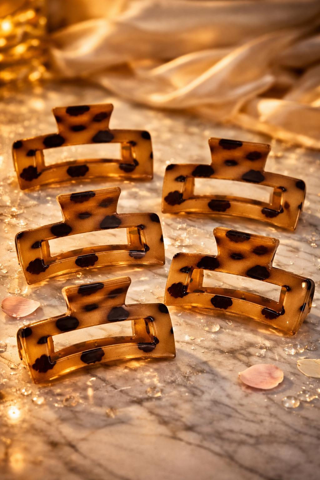 Tortoiseshell Rectangle Claw Clip – French Style Hair Barrette
