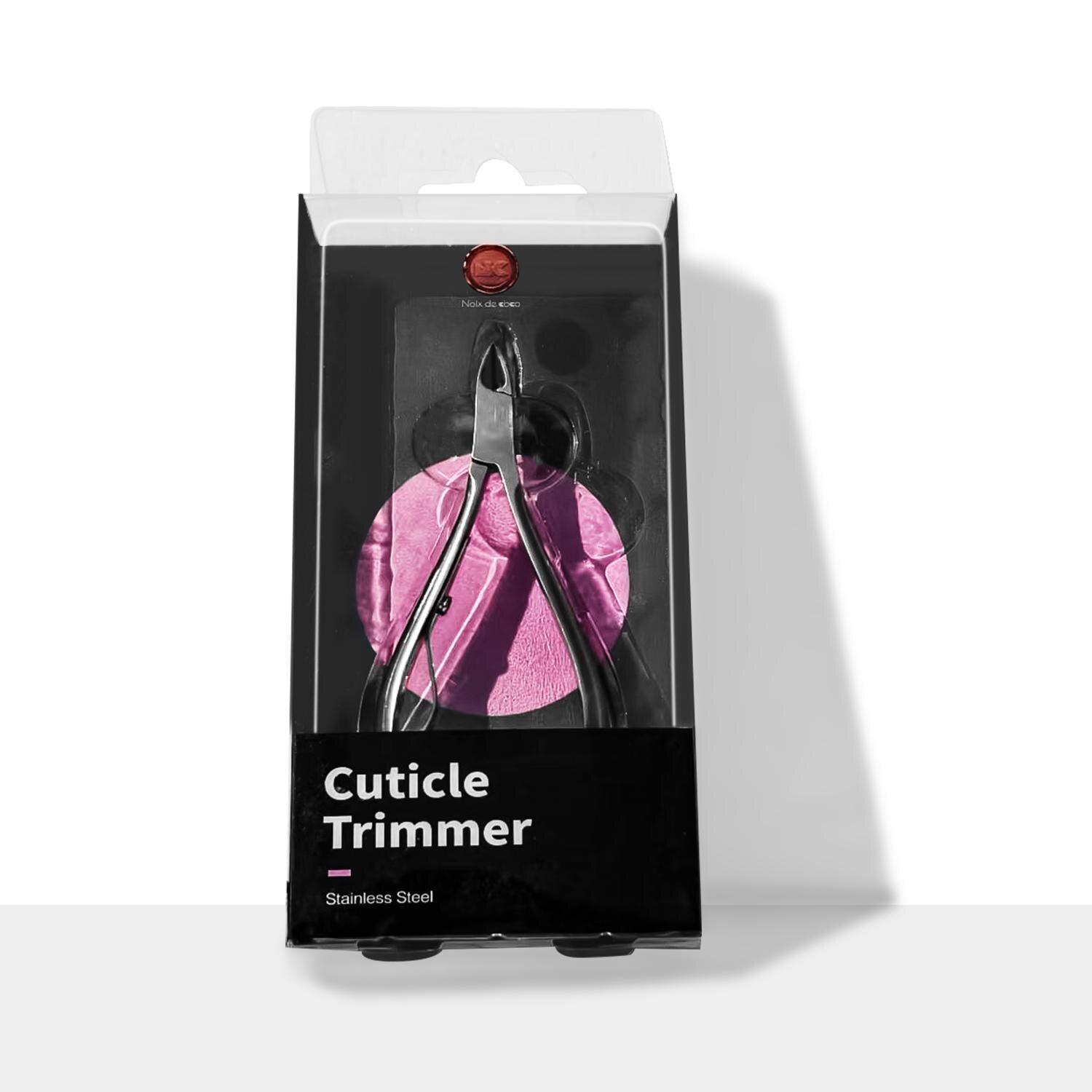 Brushed Stainless Steel Cuticle Trimmer | Sharp, Angled Tips