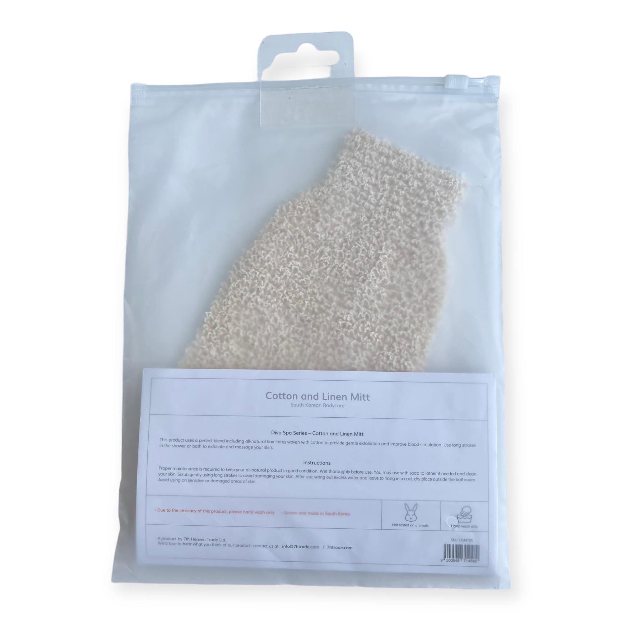 Diva London Cotton and Linen Mitt