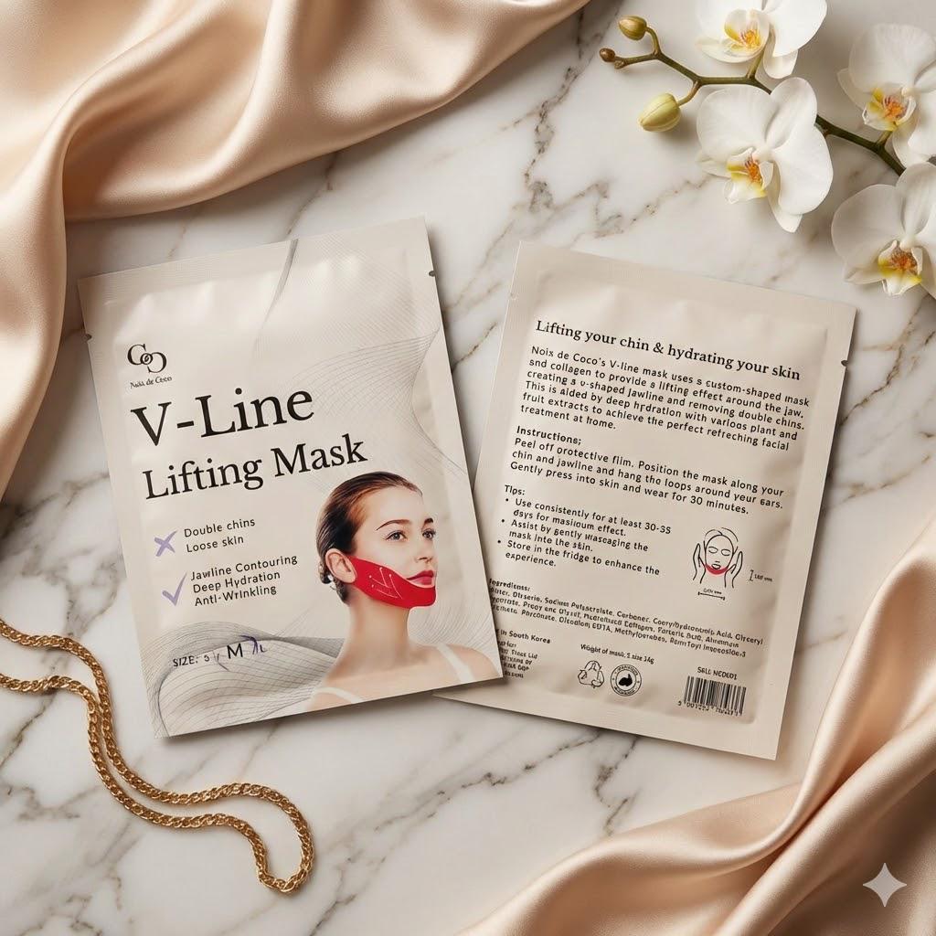 V-Line Lifting Face Mask | Jawline Contouring, Anti-Wrinkle | Korean Beauty  | Mouth Tape Alternative Jawline Shaper Sleep Mask Double Chin