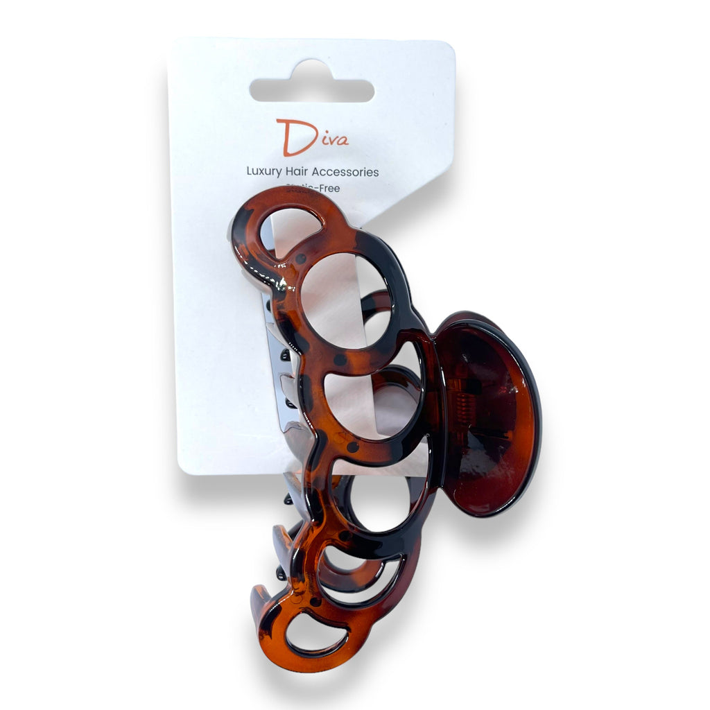 Tortoiseshell Ring Claw Clip | Luxury Acrylic Hair Accessory