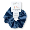 Steel Blue Velvet Scrunchie | Handmade Luxury Hair Tie
