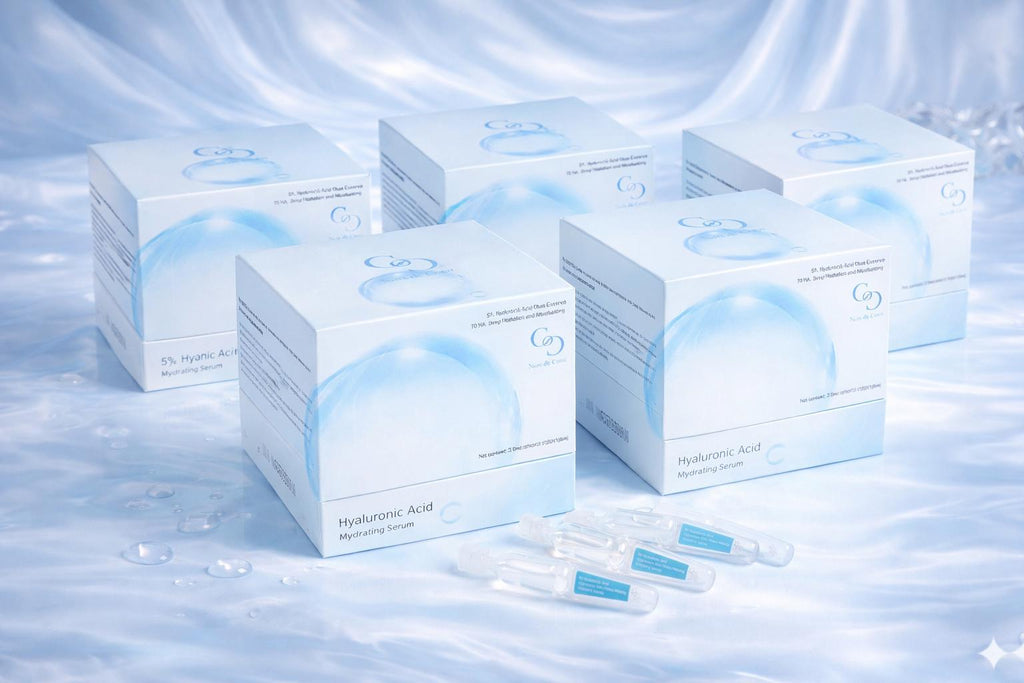 Noix de coco 5% Hyaluronic Acid Serum – 30-Day Travel Ampoules