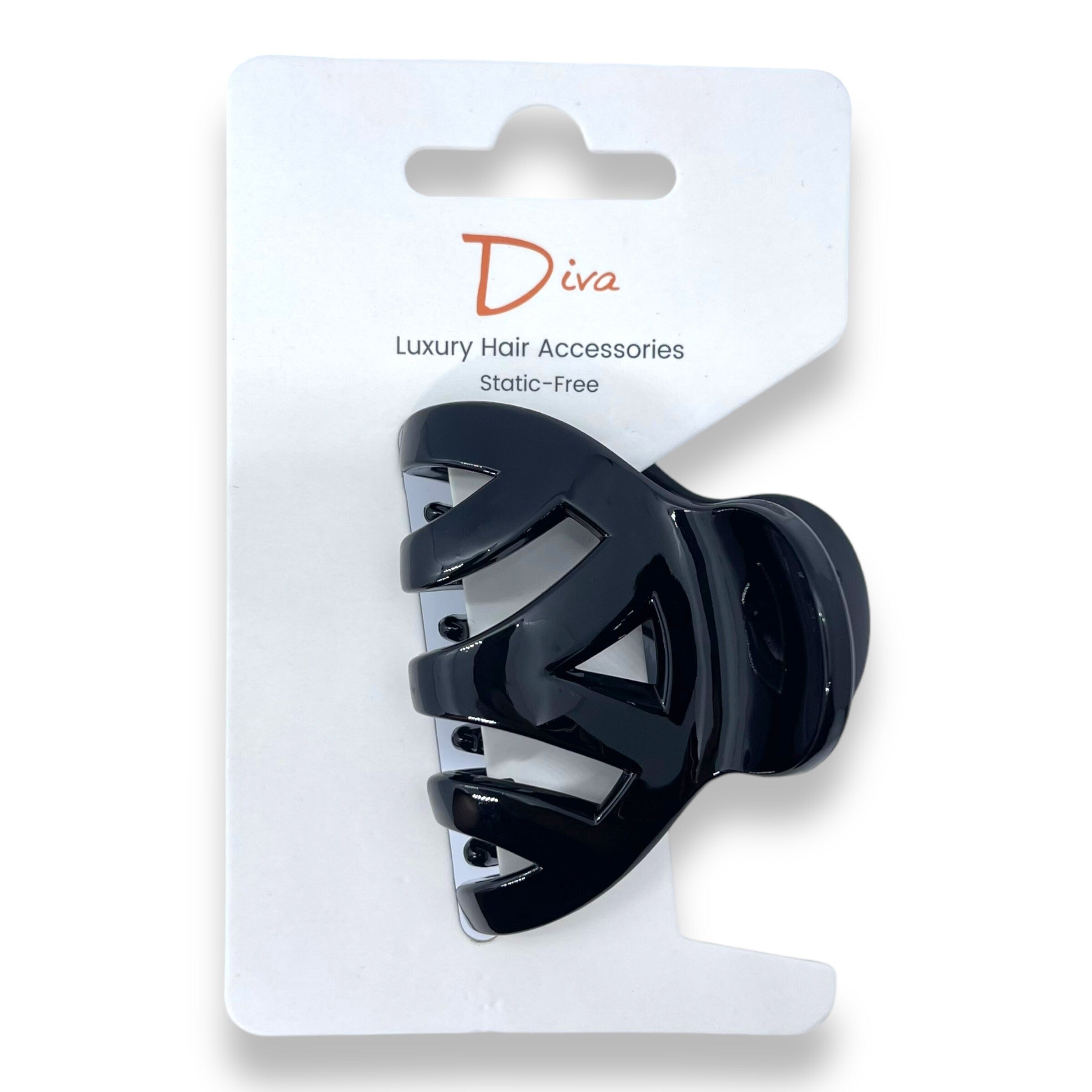 Korean Luxury Hair Claw Clip | Scalloped Acrylic, Medium-Thick Hair