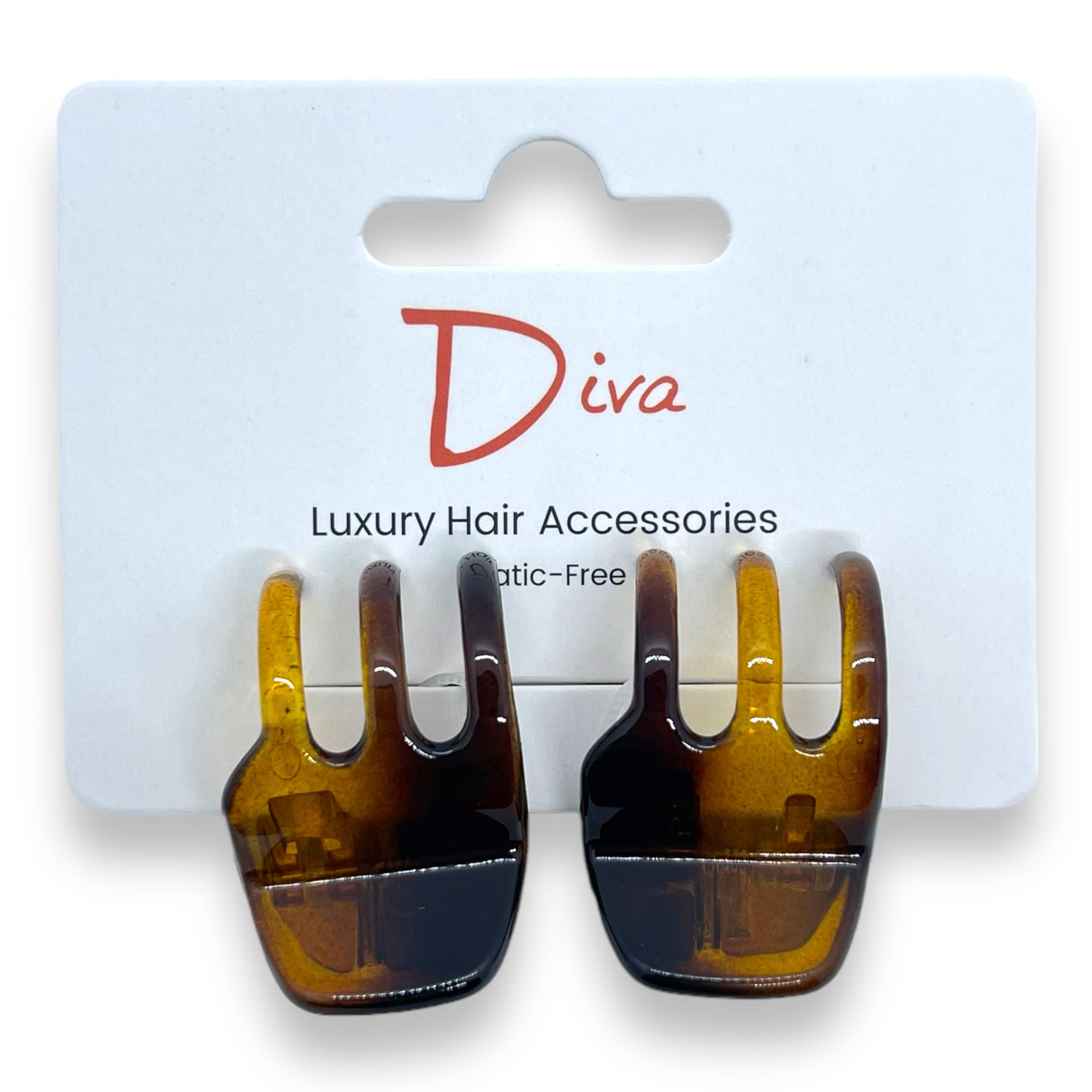 Korean Claw Clips 2-Pack | Acrylic Small Hair Accessories