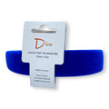 Diva Blue Velvet Headband: Thick Luxury Hair Accessory