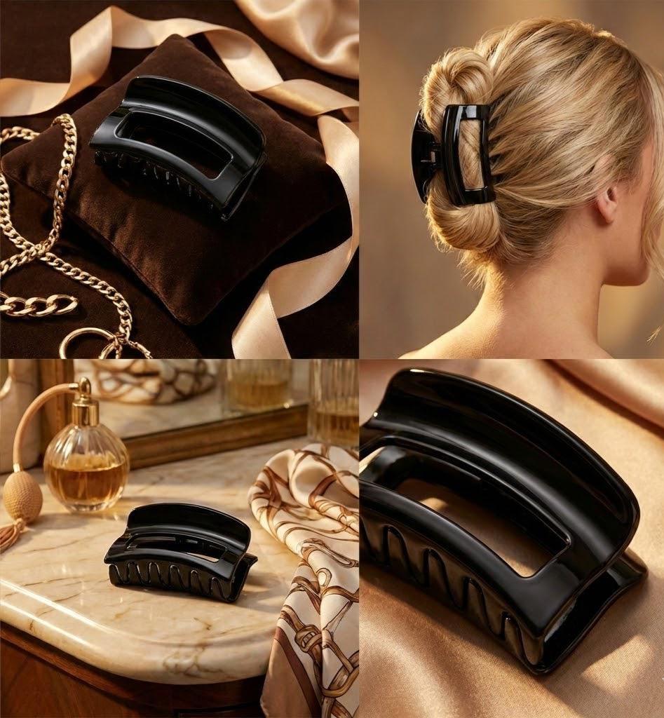 Tortoiseshell Acrylic Claw Clip | Korean Luxury Hair Accessories