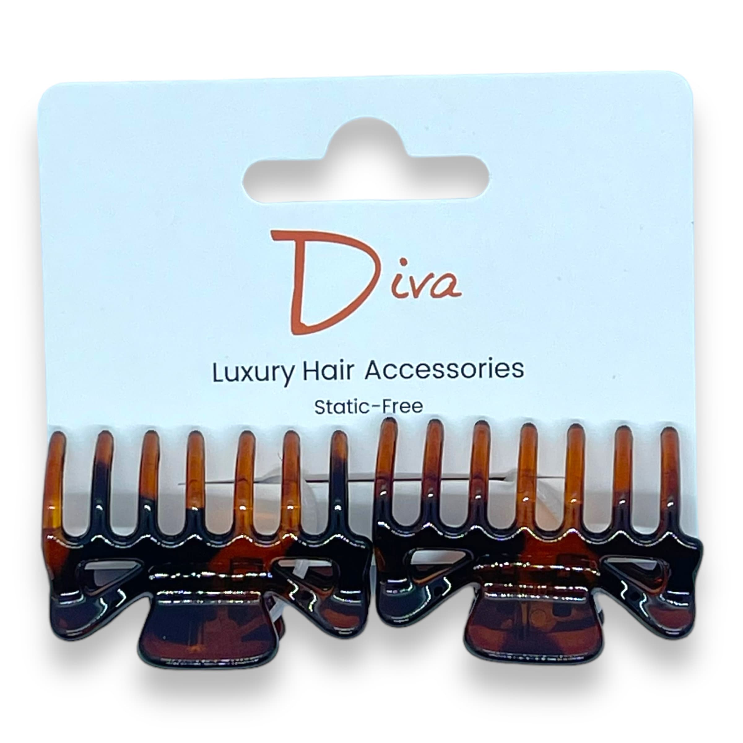Diva Korean Claw Clips 2-Pack | Tortoiseshell Hair Accessories