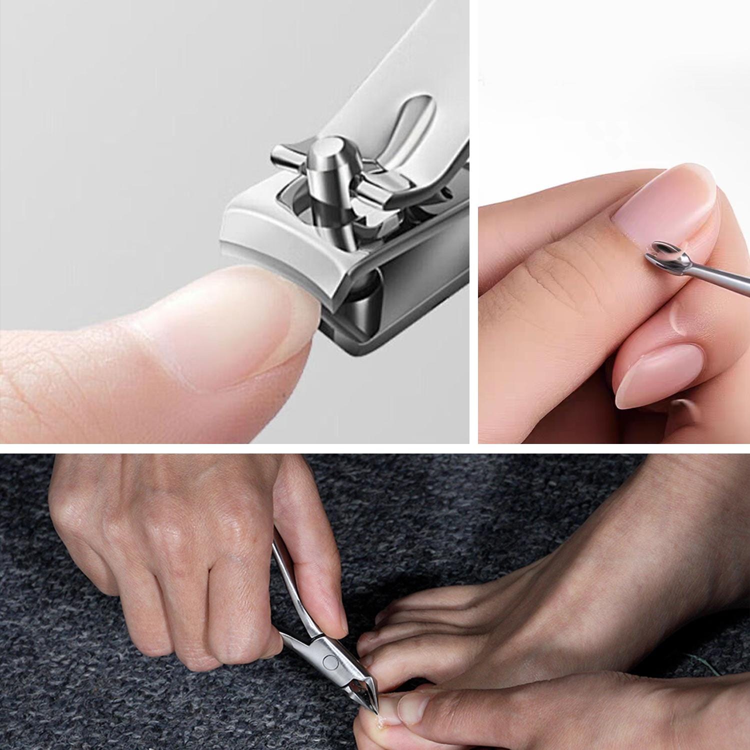 Flat Tweezers | Brushed Stainless Steel, Gift Box