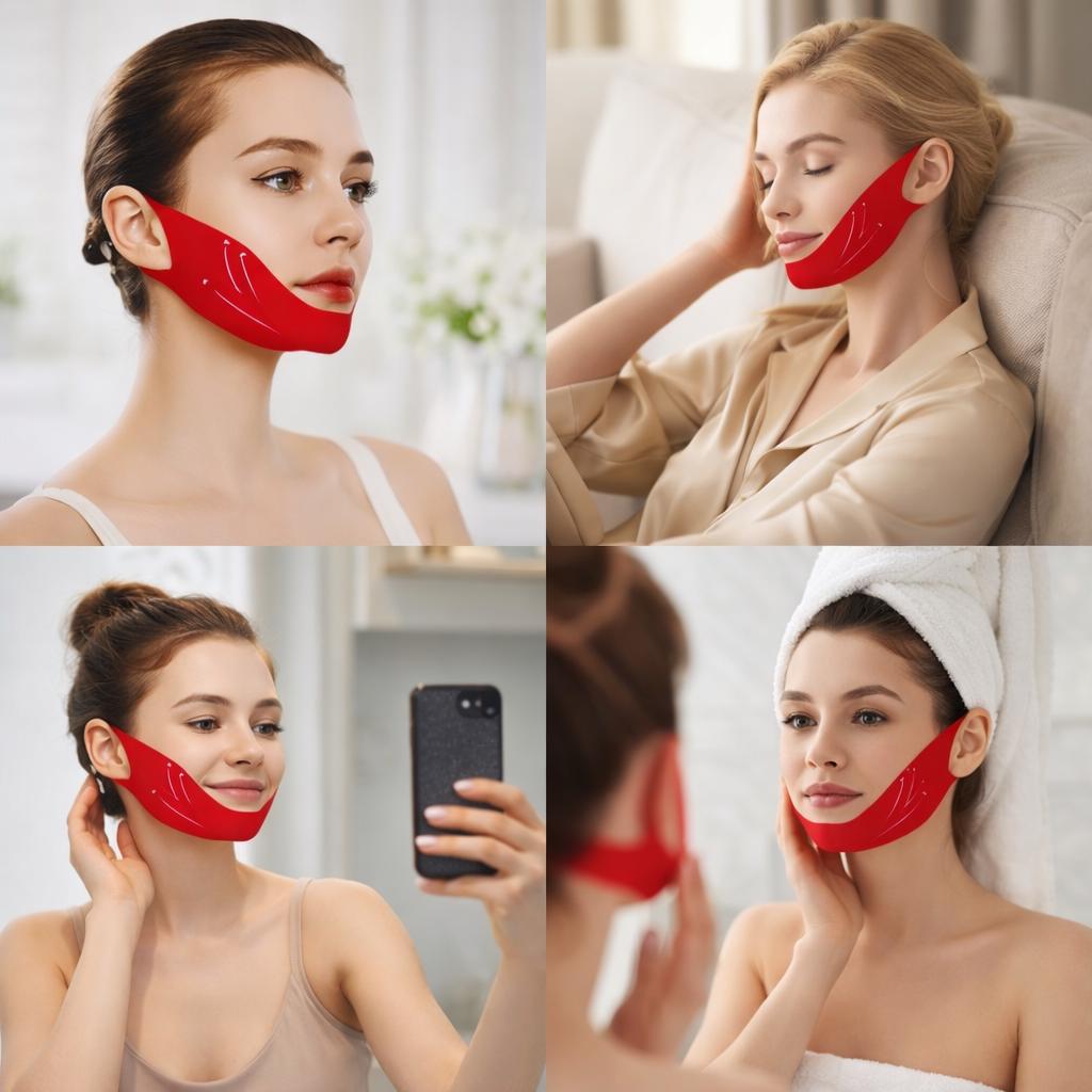 V-Line Lifting Face Mask | Jawline Contouring, Anti-Wrinkle | Korean Beauty  | Mouth Tape Alternative Jawline Shaper Sleep Mask Double Chin