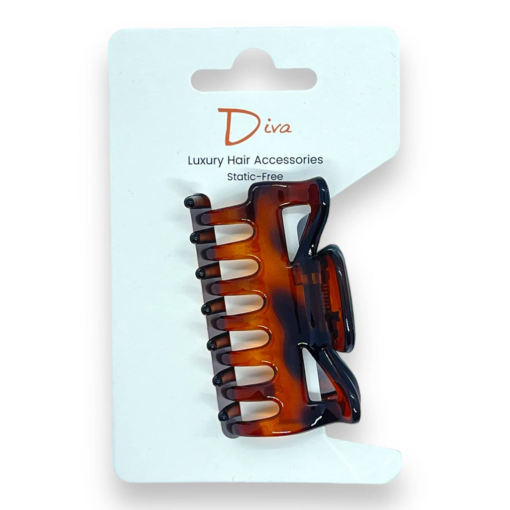 Tortoiseshell Acrylic Claw Clip | Korean Hair Accessories, Medium 6cm