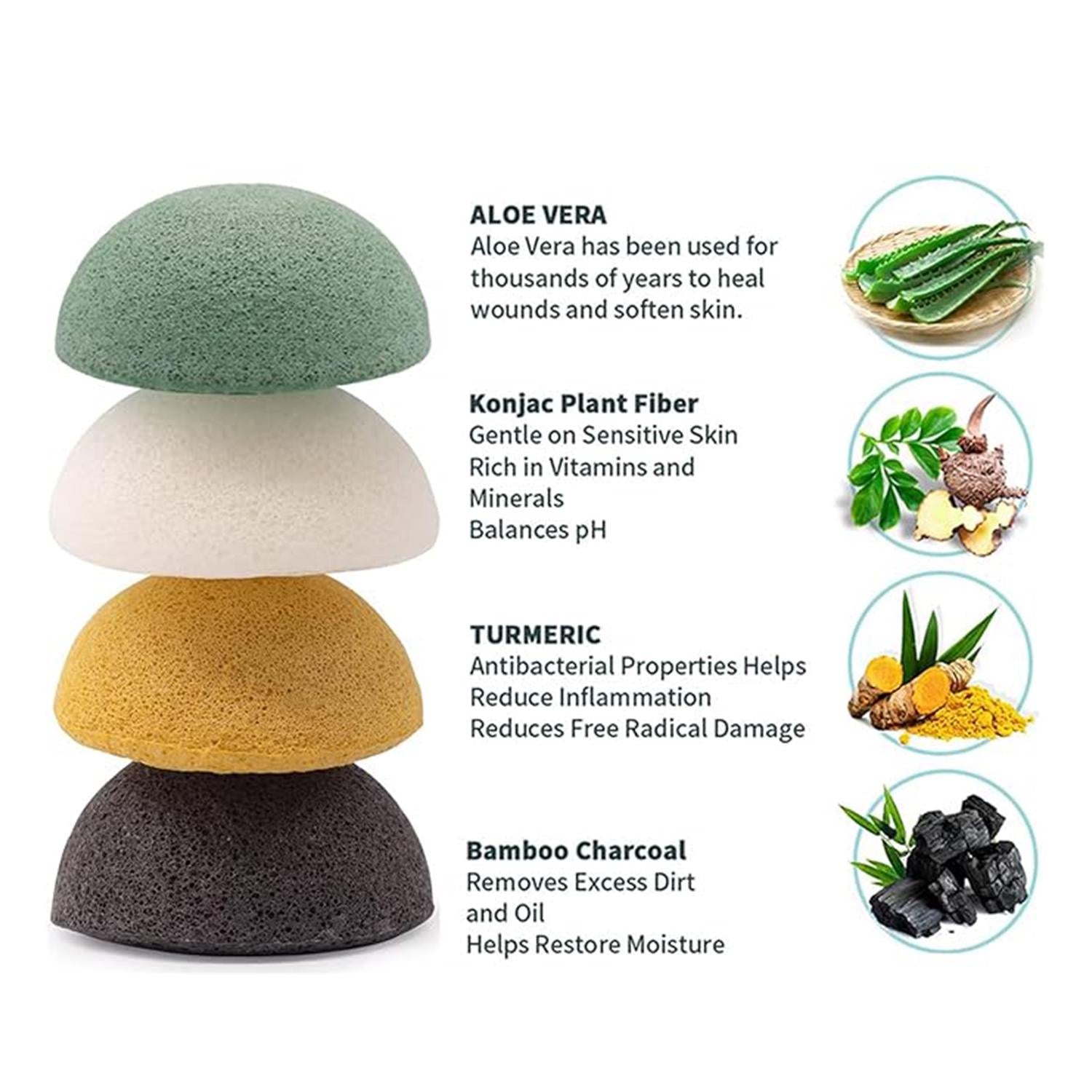 Organic Konjac Facial Sponge: Gentle Exfoliation, Korean Skincare
