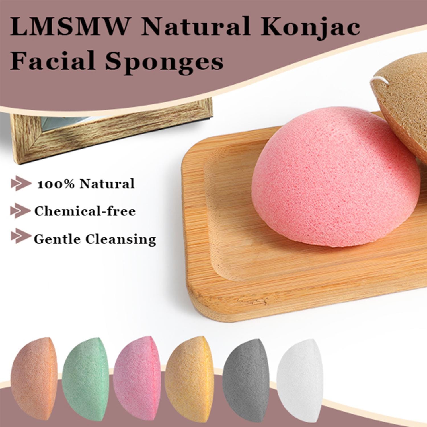 Organic Konjac Facial Sponge: Gentle Exfoliation, Korean Skincare