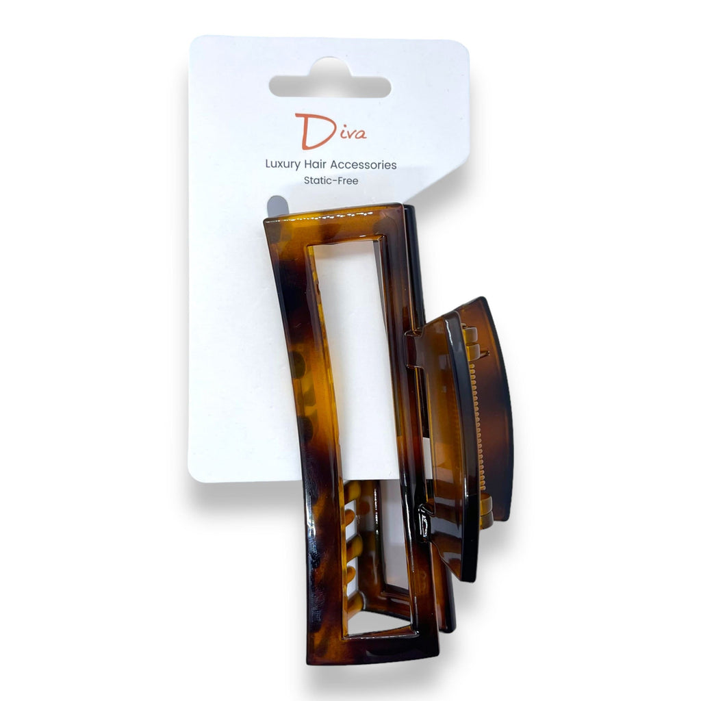 Tortoiseshell Acrylic Claw Clip | Korean Luxury Hair Accessory
