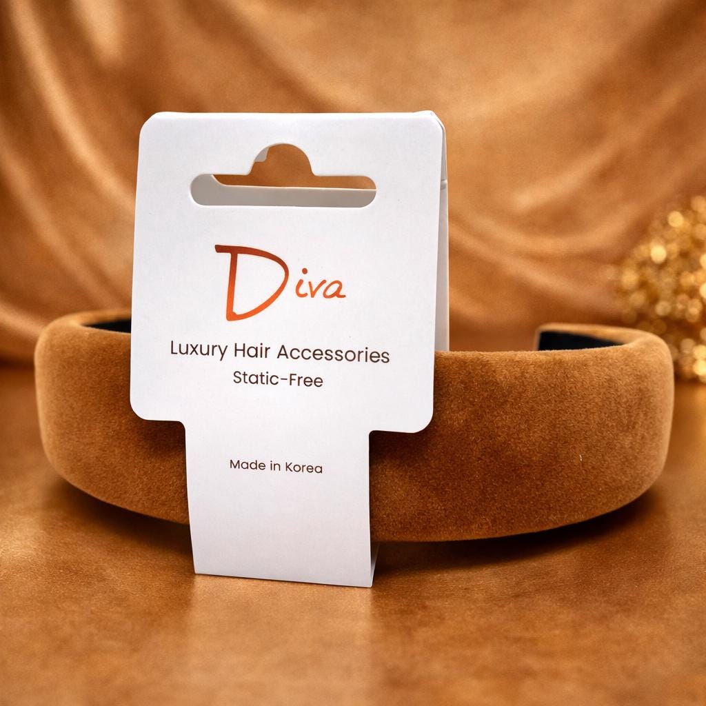 Thick Velvet Headband | Handmade Seams, Static-Free Hair Accessory