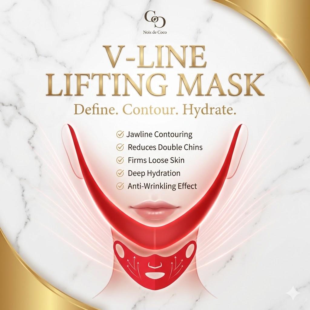 V-Line Lifting Face Mask | Jawline Contouring, Anti-Wrinkle | Korean Beauty  | Mouth Tape Alternative Jawline Shaper Sleep Mask Double Chin