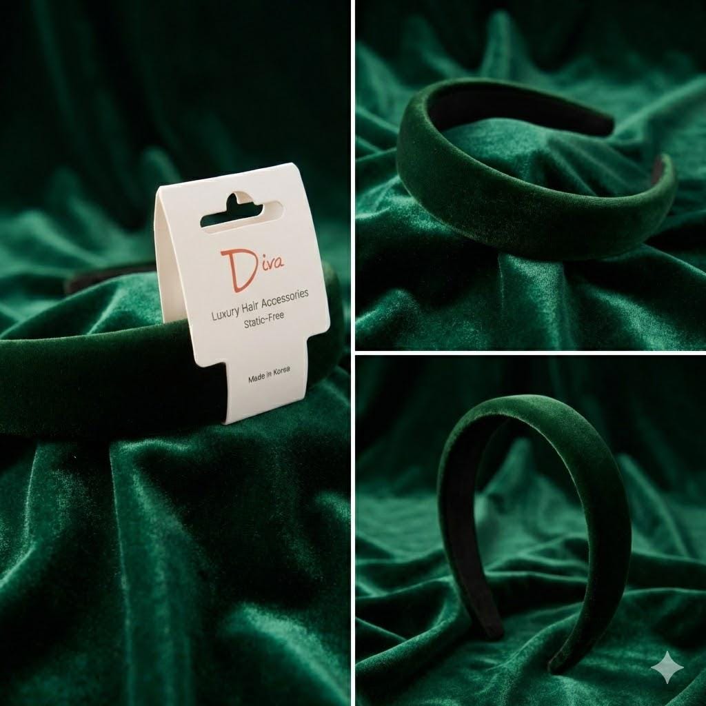 Thick Velvet Headband | Handmade Seams, Static-Free Hair Accessory