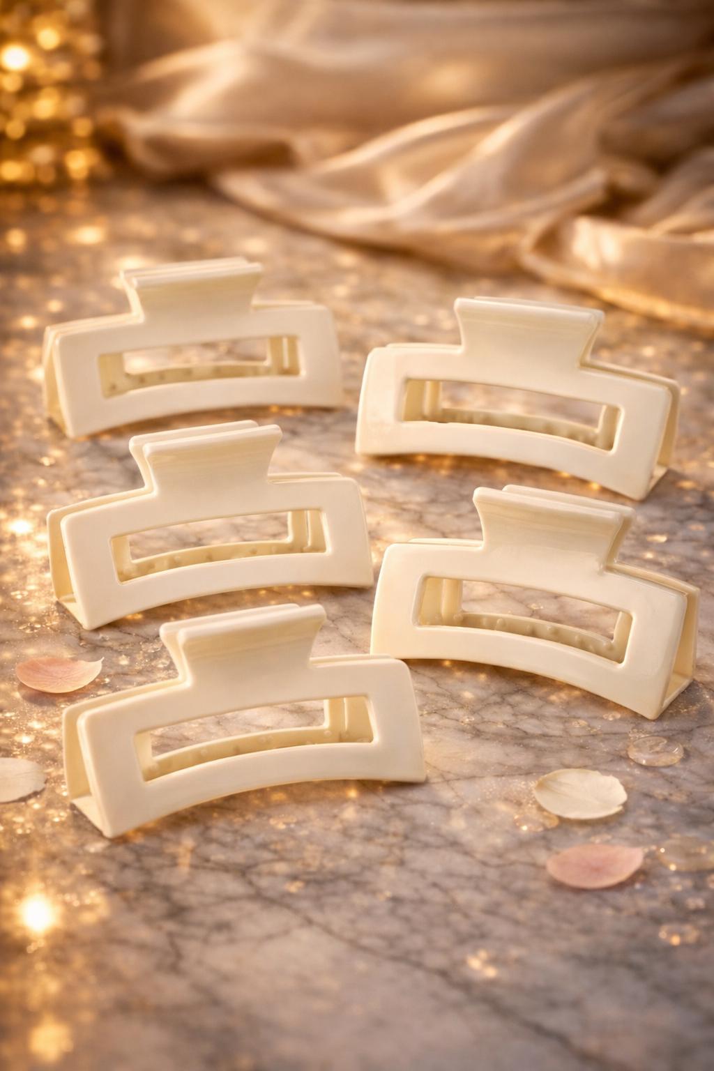 Tortoiseshell Rectangle Claw Clip – French Style Hair Barrette