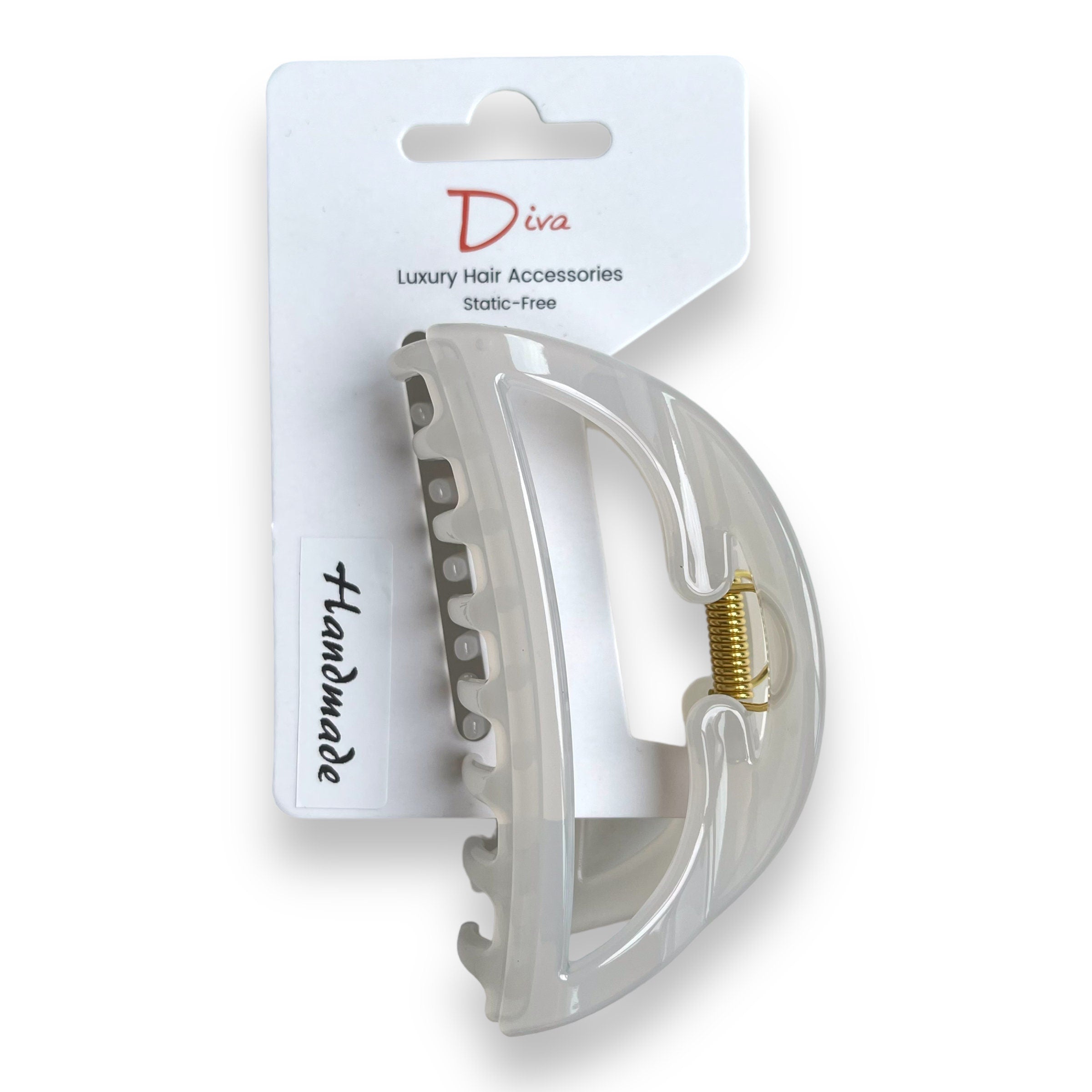 Handmade Claw Clip | 9cm Half Moon Hair Accessory