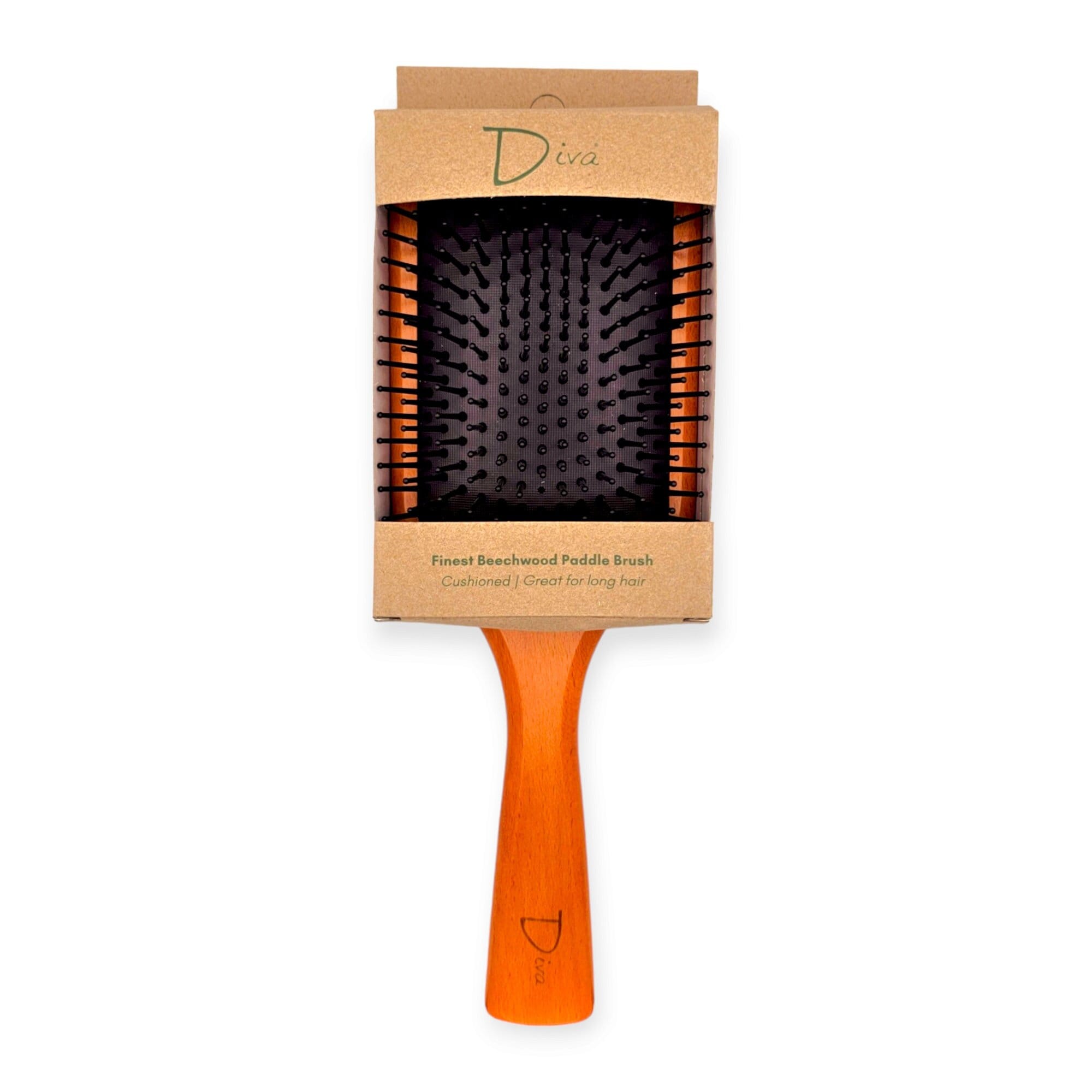 Beechwood Paddle Brush: Detangling, Massaging Scalp