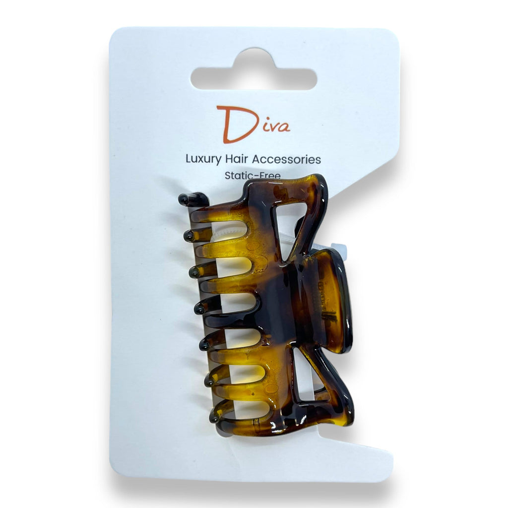 Tortoiseshell Acrylic Claw Clip | Korean Hair Accessories, Medium 6cm
